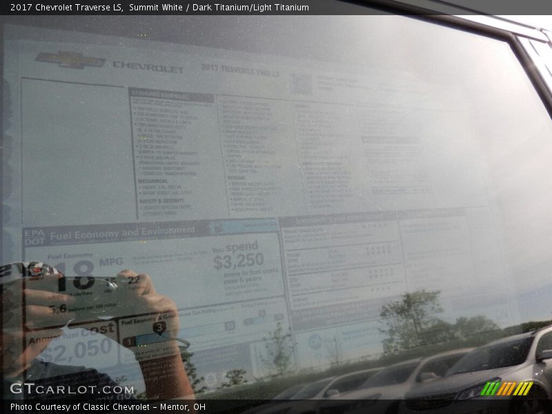 Summit White / Dark Titanium/Light Titanium 2017 Chevrolet Traverse LS