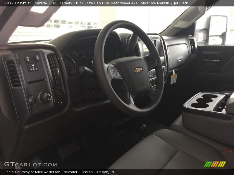 Silver Ice Metallic / Jet Black 2017 Chevrolet Silverado 3500HD Work Truck Crew Cab Dual Rear Wheel 4x4