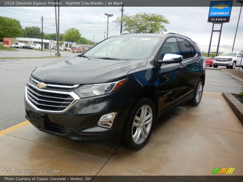 Nightfall Gray Metallic / Jet Black 2018 Chevrolet Equinox Premier