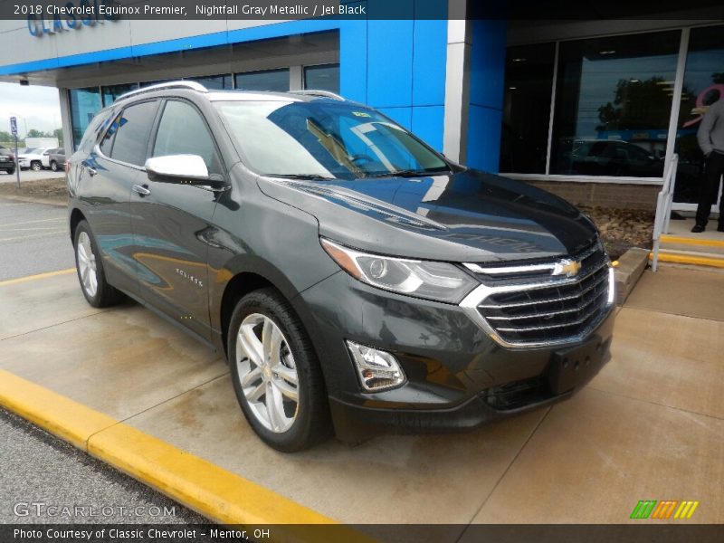 Nightfall Gray Metallic / Jet Black 2018 Chevrolet Equinox Premier