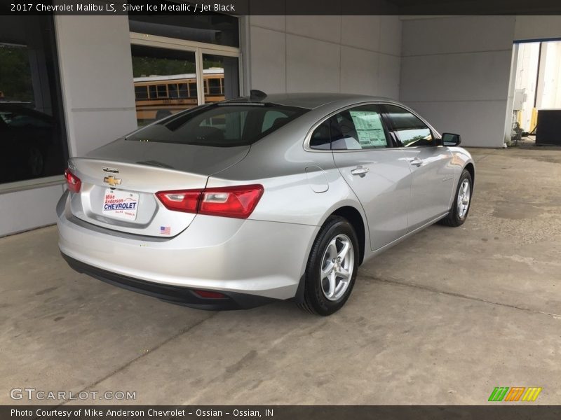 Silver Ice Metallic / Jet Black 2017 Chevrolet Malibu LS