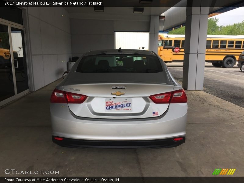 Silver Ice Metallic / Jet Black 2017 Chevrolet Malibu LS