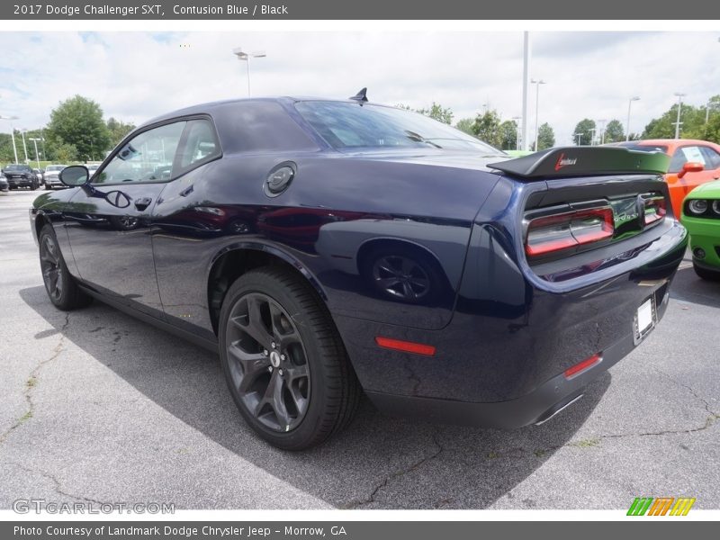 Contusion Blue / Black 2017 Dodge Challenger SXT