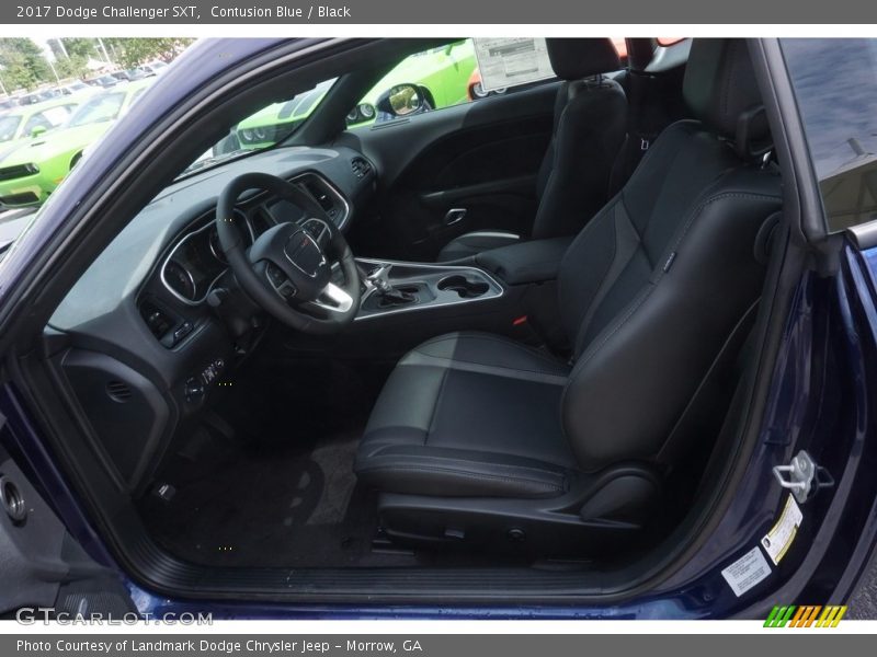 Contusion Blue / Black 2017 Dodge Challenger SXT