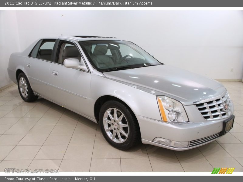 Radiant Silver Metallic / Titanium/Dark Titanium Accents 2011 Cadillac DTS Luxury