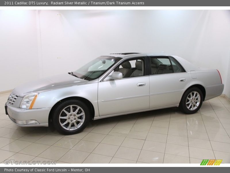 Radiant Silver Metallic / Titanium/Dark Titanium Accents 2011 Cadillac DTS Luxury