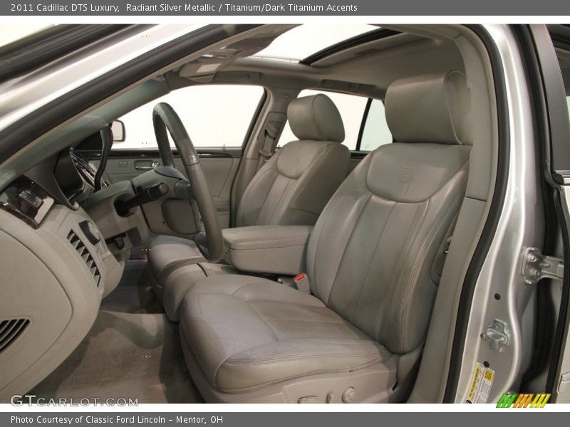 Radiant Silver Metallic / Titanium/Dark Titanium Accents 2011 Cadillac DTS Luxury