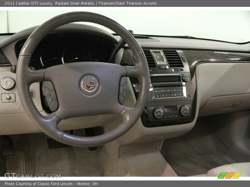 Radiant Silver Metallic / Titanium/Dark Titanium Accents 2011 Cadillac DTS Luxury