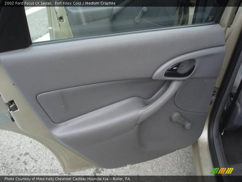 Fort Knox Gold / Medium Graphite 2002 Ford Focus LX Sedan