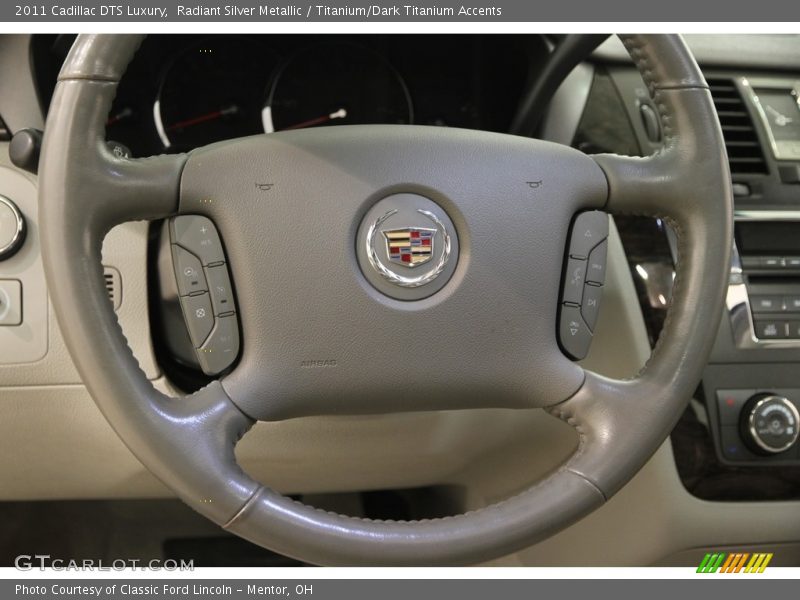 Radiant Silver Metallic / Titanium/Dark Titanium Accents 2011 Cadillac DTS Luxury