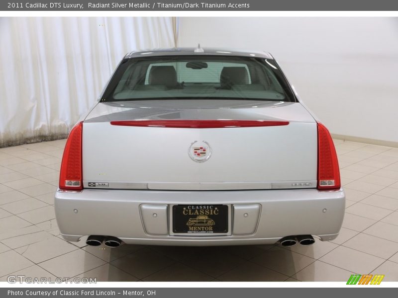 Radiant Silver Metallic / Titanium/Dark Titanium Accents 2011 Cadillac DTS Luxury
