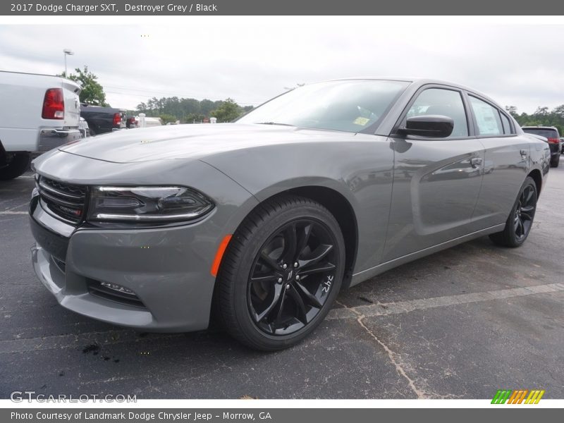 Destroyer Grey / Black 2017 Dodge Charger SXT