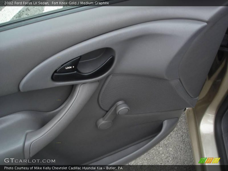 Fort Knox Gold / Medium Graphite 2002 Ford Focus LX Sedan