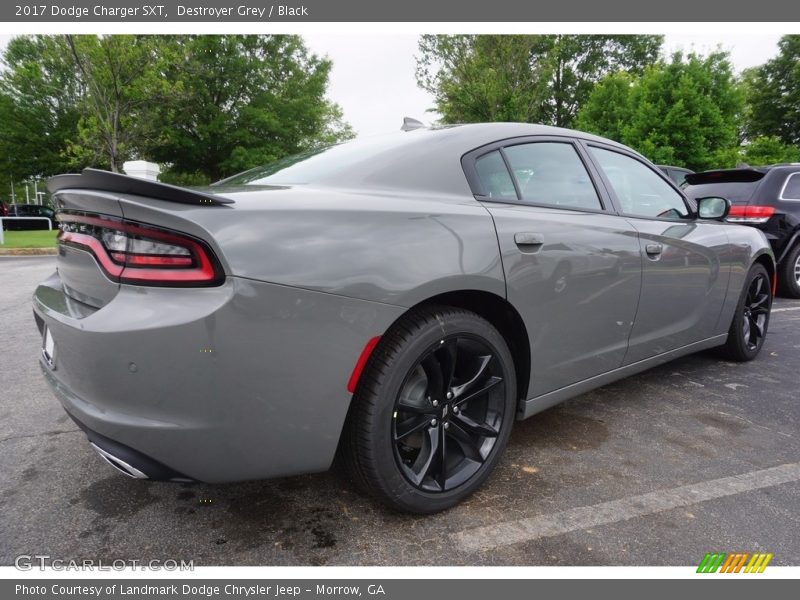 Destroyer Grey / Black 2017 Dodge Charger SXT