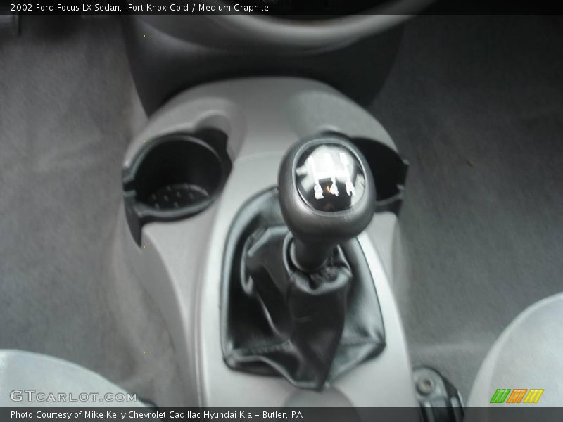 Fort Knox Gold / Medium Graphite 2002 Ford Focus LX Sedan