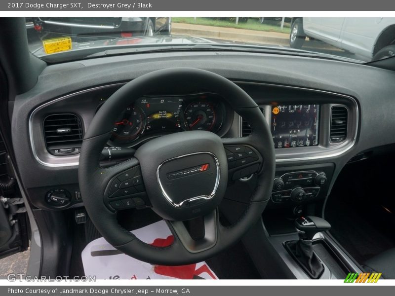 Destroyer Grey / Black 2017 Dodge Charger SXT
