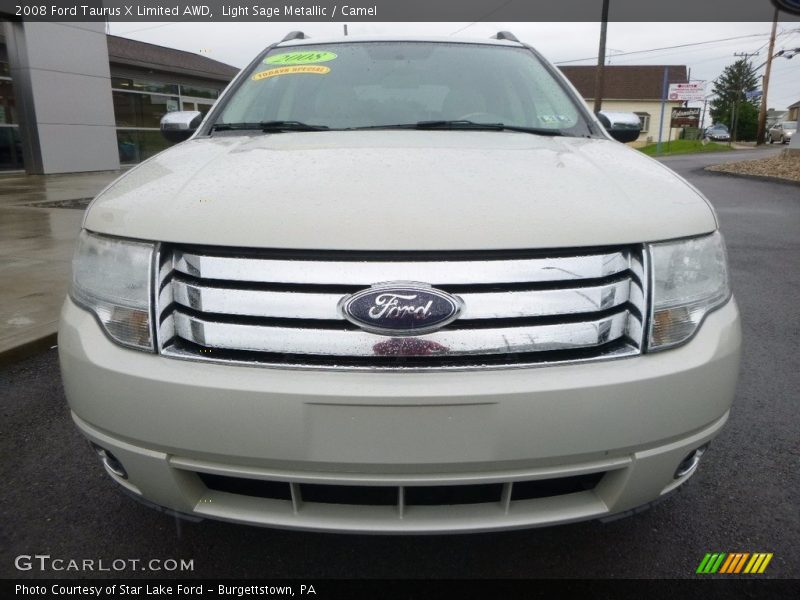Light Sage Metallic / Camel 2008 Ford Taurus X Limited AWD