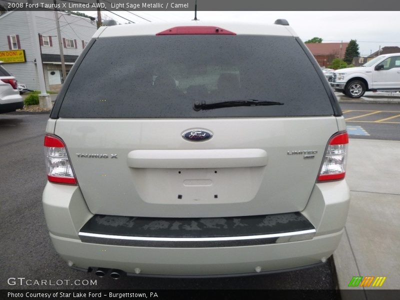 Light Sage Metallic / Camel 2008 Ford Taurus X Limited AWD