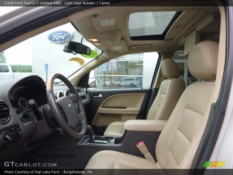 Light Sage Metallic / Camel 2008 Ford Taurus X Limited AWD