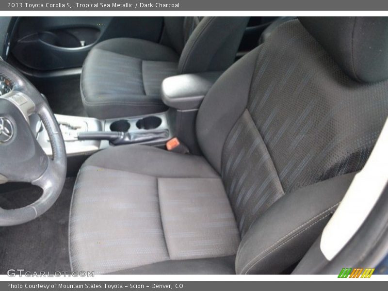 Tropical Sea Metallic / Dark Charcoal 2013 Toyota Corolla S