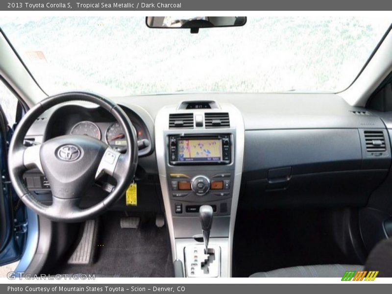 Tropical Sea Metallic / Dark Charcoal 2013 Toyota Corolla S