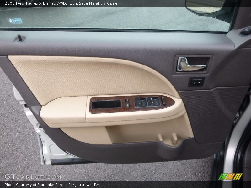 Light Sage Metallic / Camel 2008 Ford Taurus X Limited AWD