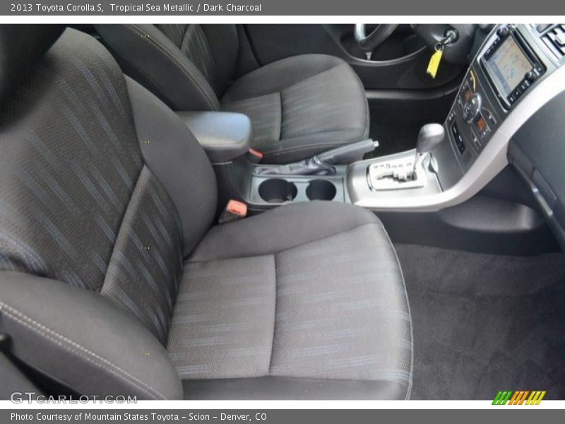 Tropical Sea Metallic / Dark Charcoal 2013 Toyota Corolla S