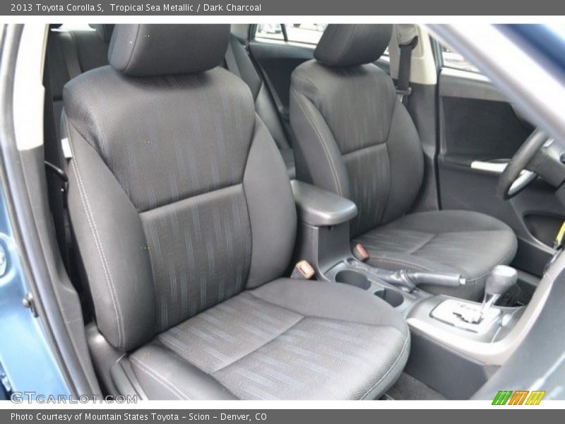 Tropical Sea Metallic / Dark Charcoal 2013 Toyota Corolla S