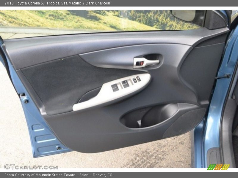 Tropical Sea Metallic / Dark Charcoal 2013 Toyota Corolla S