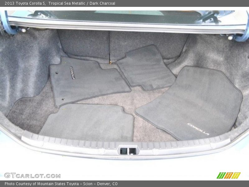Tropical Sea Metallic / Dark Charcoal 2013 Toyota Corolla S
