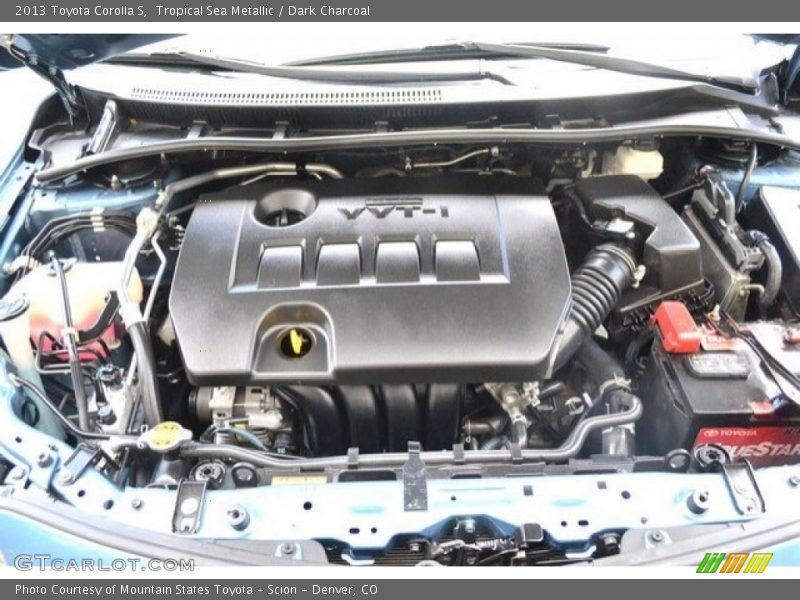 Tropical Sea Metallic / Dark Charcoal 2013 Toyota Corolla S