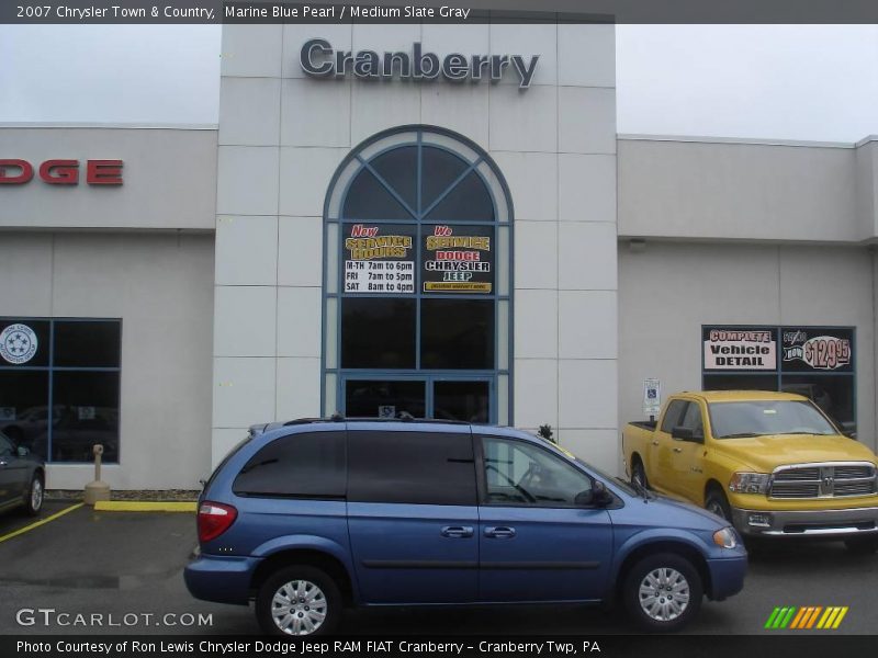 Marine Blue Pearl / Medium Slate Gray 2007 Chrysler Town & Country