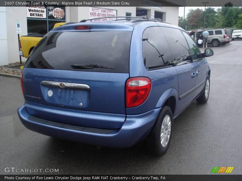 Marine Blue Pearl / Medium Slate Gray 2007 Chrysler Town & Country