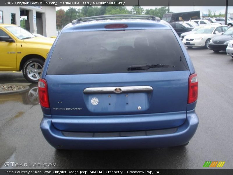 Marine Blue Pearl / Medium Slate Gray 2007 Chrysler Town & Country