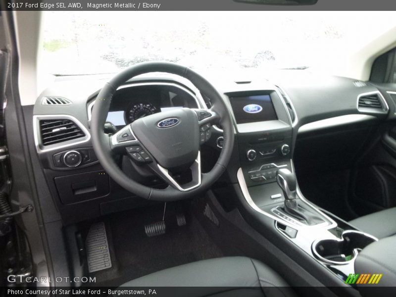 Magnetic Metallic / Ebony 2017 Ford Edge SEL AWD