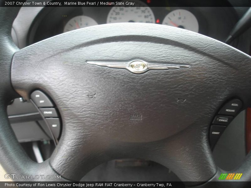 Marine Blue Pearl / Medium Slate Gray 2007 Chrysler Town & Country