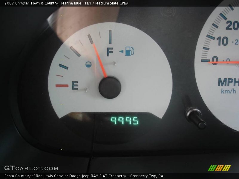 Marine Blue Pearl / Medium Slate Gray 2007 Chrysler Town & Country
