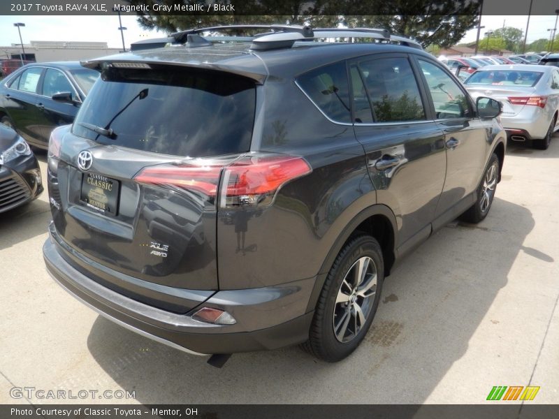 Magnetic Gray Metallic / Black 2017 Toyota RAV4 XLE