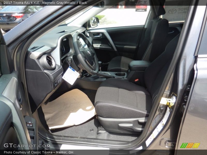 Magnetic Gray Metallic / Black 2017 Toyota RAV4 XLE