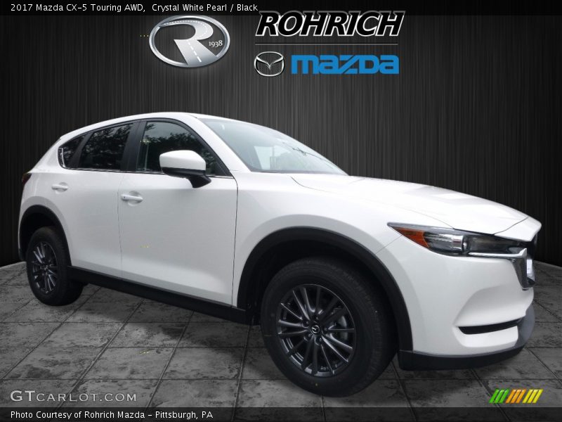 Crystal White Pearl / Black 2017 Mazda CX-5 Touring AWD