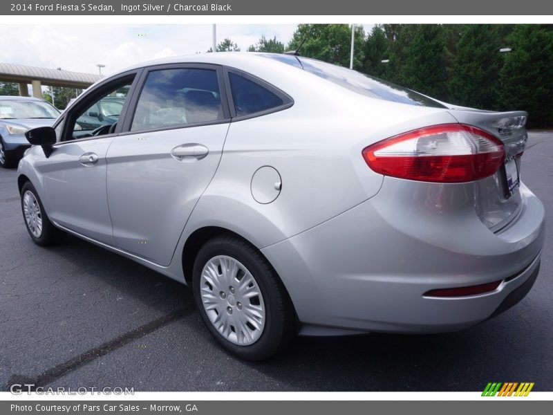Ingot Silver / Charcoal Black 2014 Ford Fiesta S Sedan