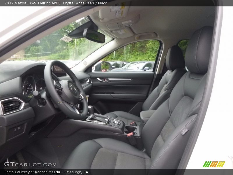 Crystal White Pearl / Black 2017 Mazda CX-5 Touring AWD