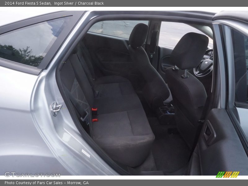Ingot Silver / Charcoal Black 2014 Ford Fiesta S Sedan