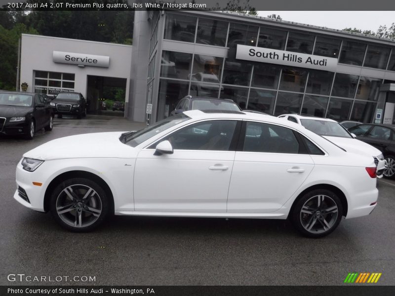 Ibis White / Nougat Brown 2017 Audi A4 2.0T Premium Plus quattro
