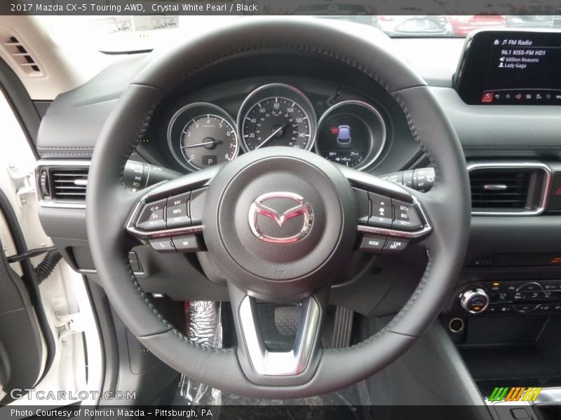 Crystal White Pearl / Black 2017 Mazda CX-5 Touring AWD