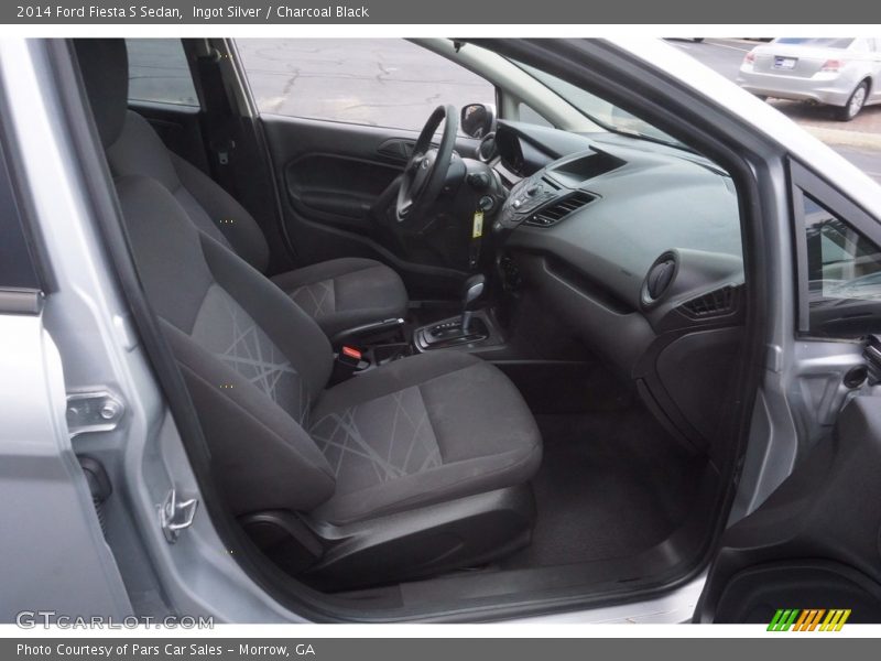 Ingot Silver / Charcoal Black 2014 Ford Fiesta S Sedan