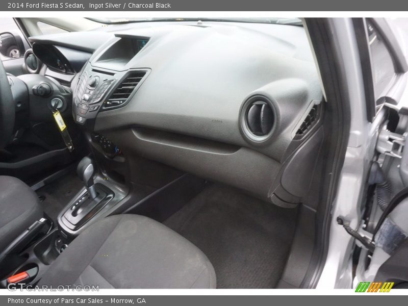 Ingot Silver / Charcoal Black 2014 Ford Fiesta S Sedan