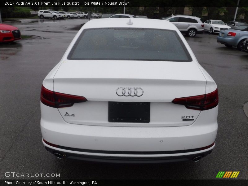 Ibis White / Nougat Brown 2017 Audi A4 2.0T Premium Plus quattro