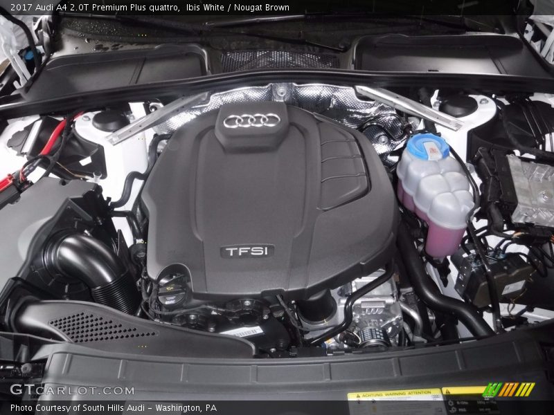  2017 A4 2.0T Premium Plus quattro Engine - 2.0 Liter TFSI Turbocharged DOHC 16-Valve VVT 4 Cylinder