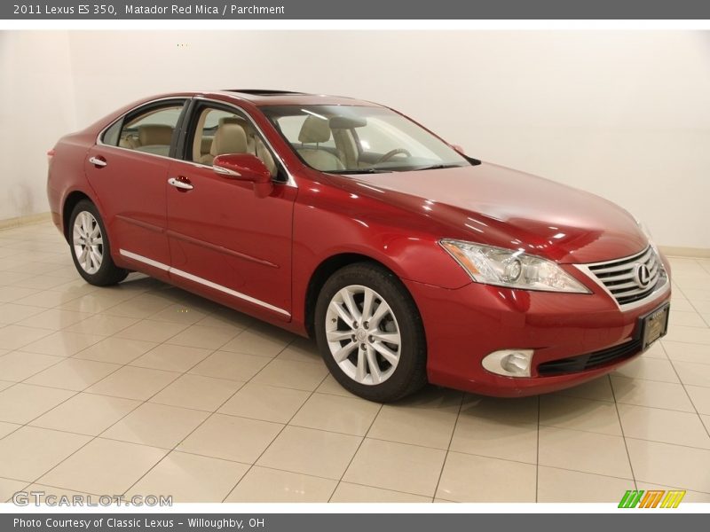 Matador Red Mica / Parchment 2011 Lexus ES 350